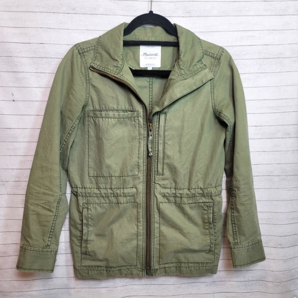 MADEWELL FLEET JACKET IN KHAKI GREEN, SZ SMALL - Picture 2 of 14